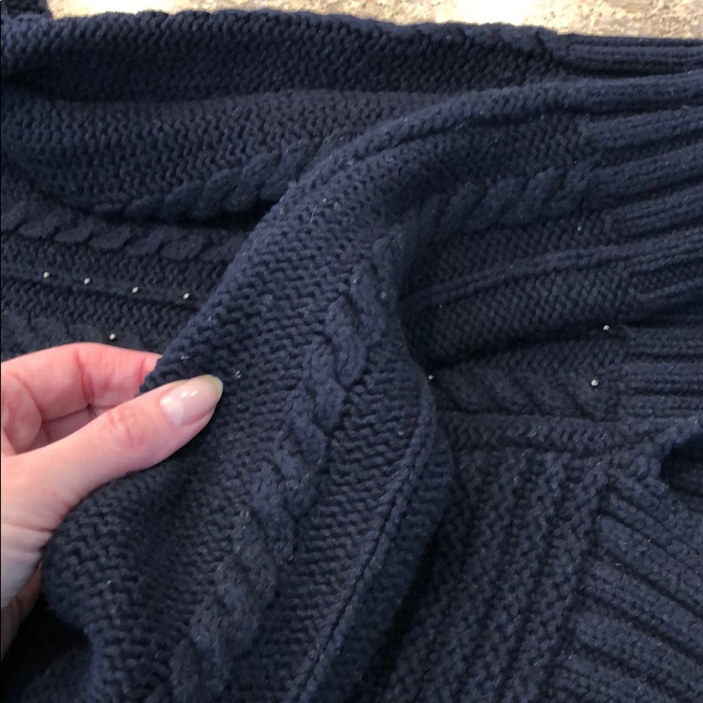 Ann Taylor Loft Blue Sweater w/ Beaded Accents - Picture 8 of 8